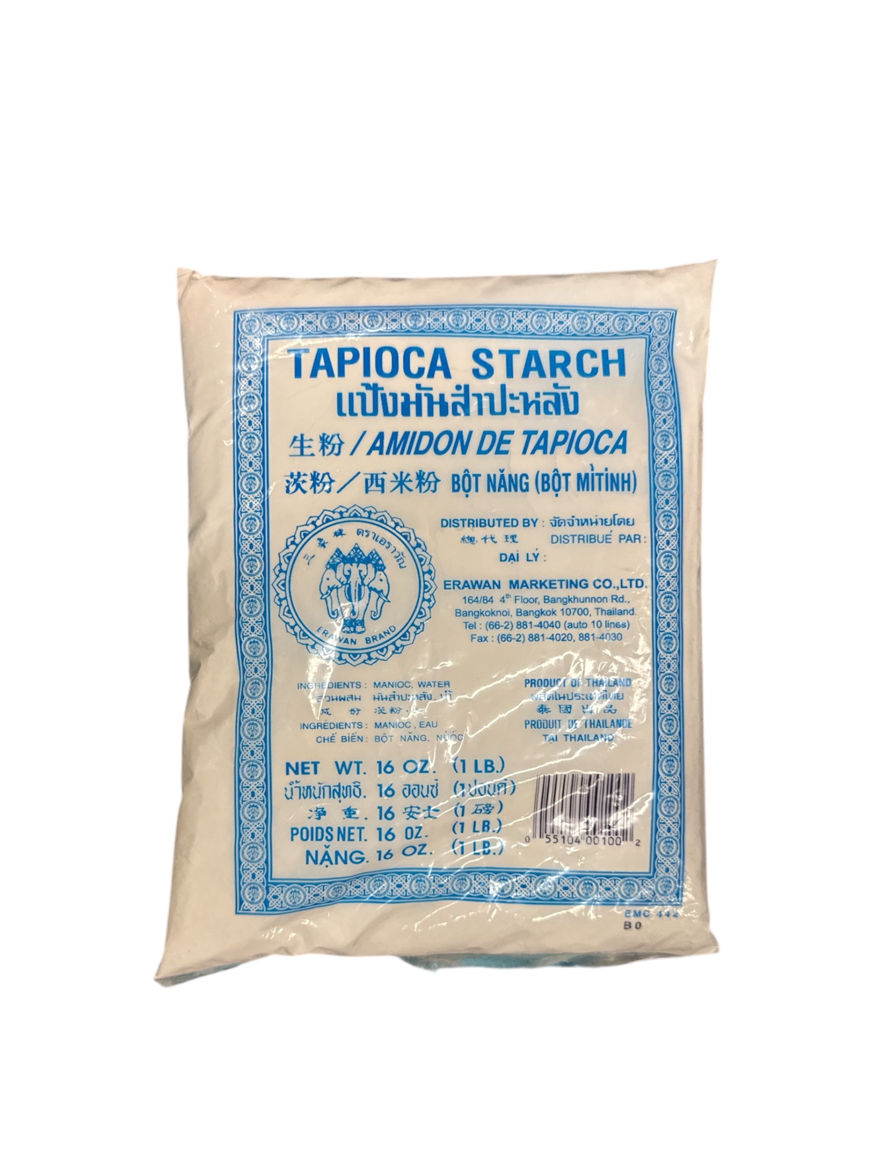 Erawan Tapioca Starch Flour Blue 16oz