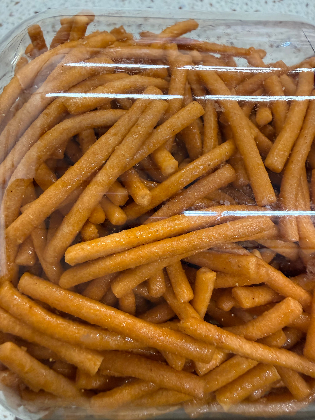 Vfoods Hot Chill Biscuit Sticks, 14 Ounce (400g) Jar, Chili Spicy Snack Foods