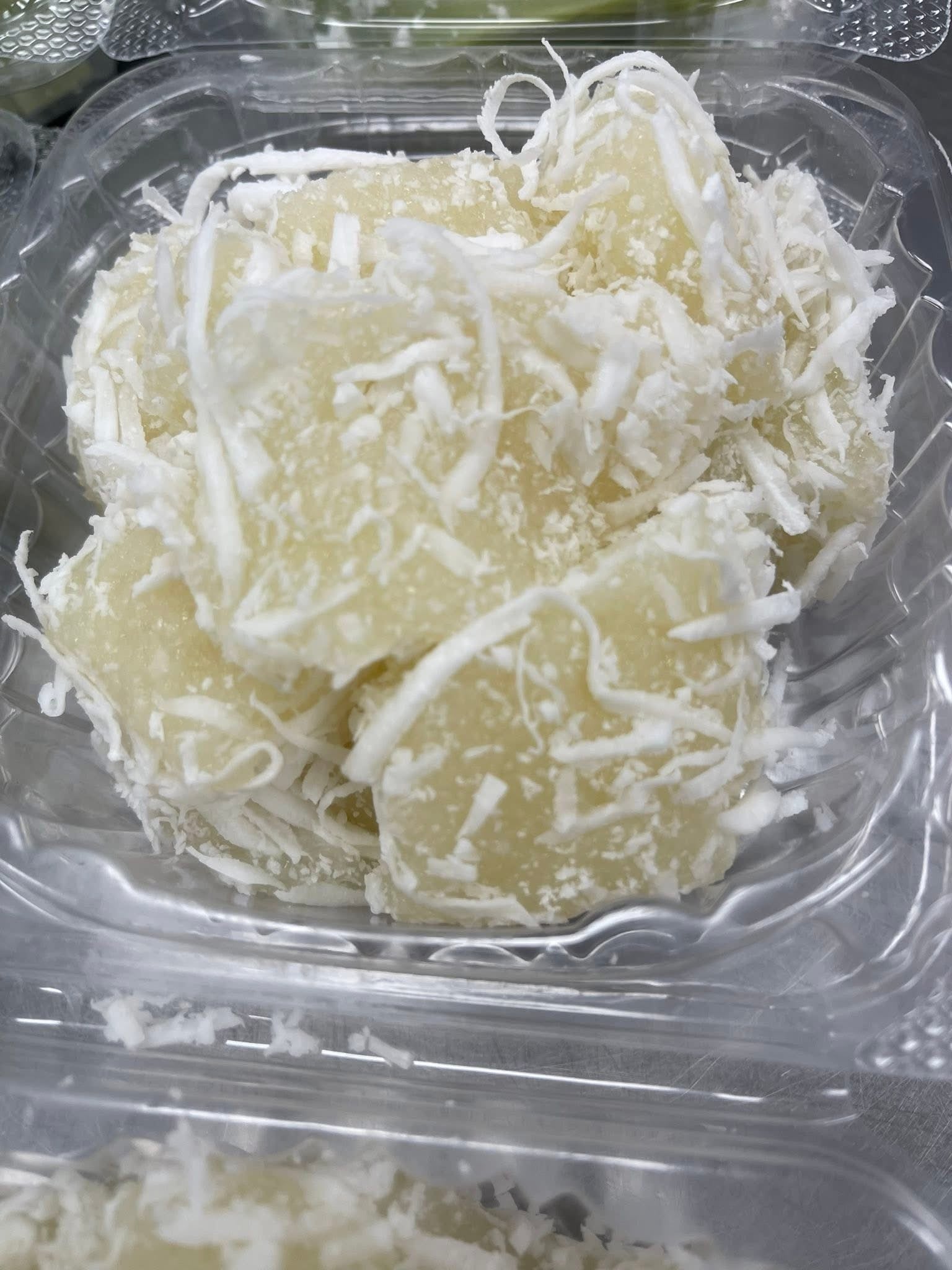 Cassava Cake with Shredded Coconut